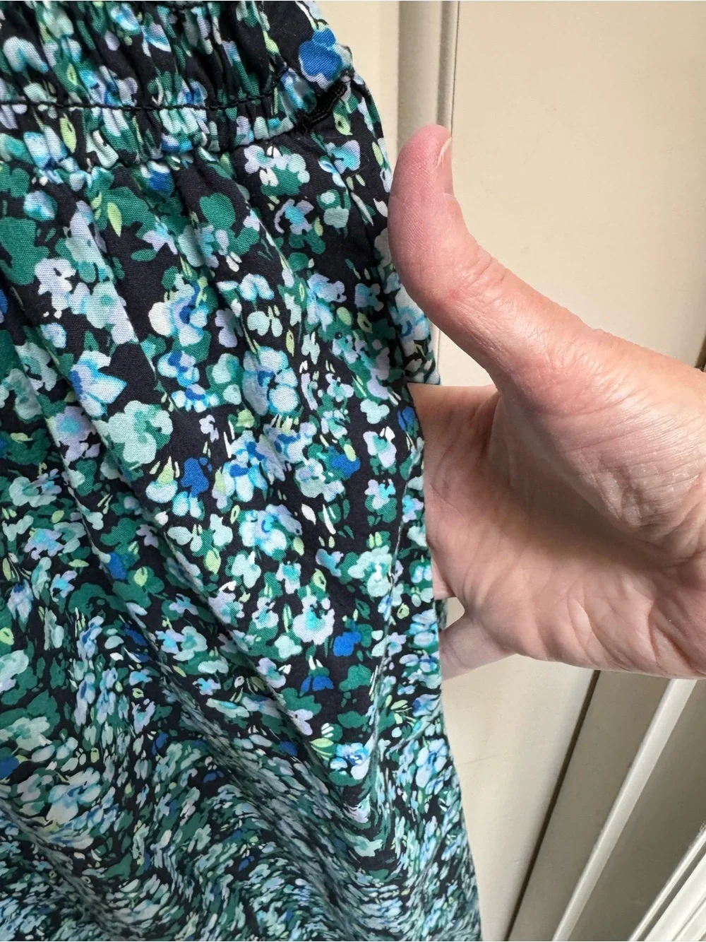 J. Crew smocked top